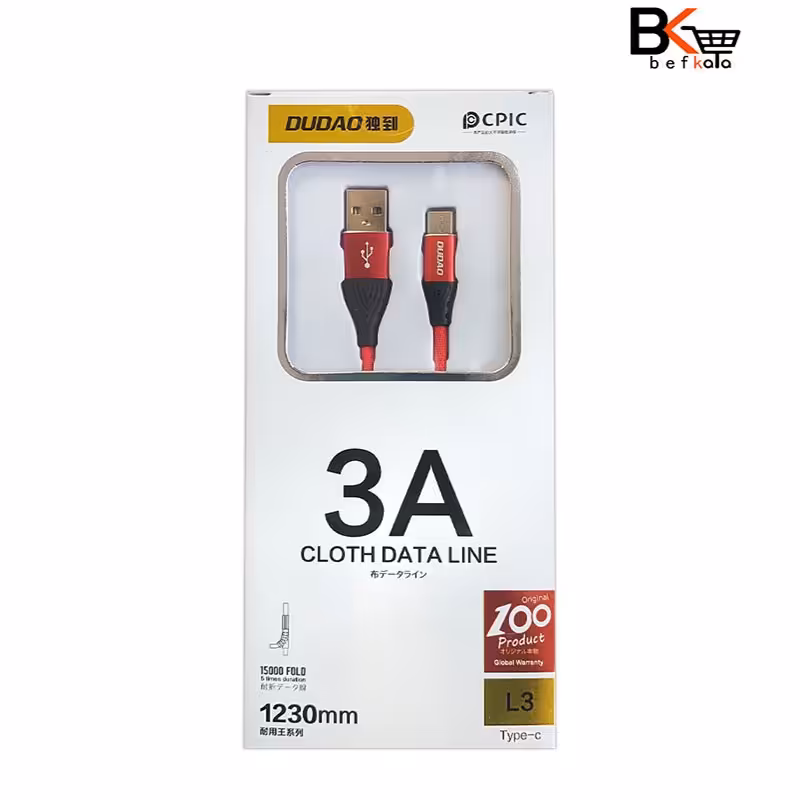 کابل شارژر Type -C مدل DUDAO L3