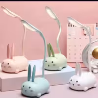 چراغ مطالعه خرگوشی صورتی 