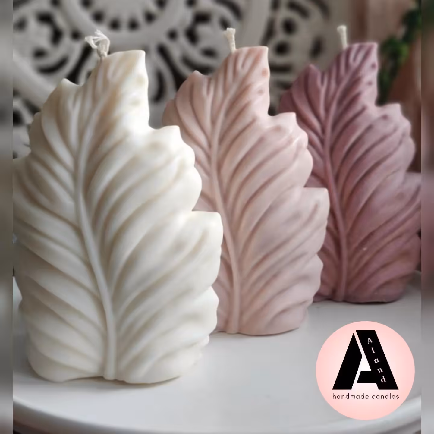 شمع مدل برگ