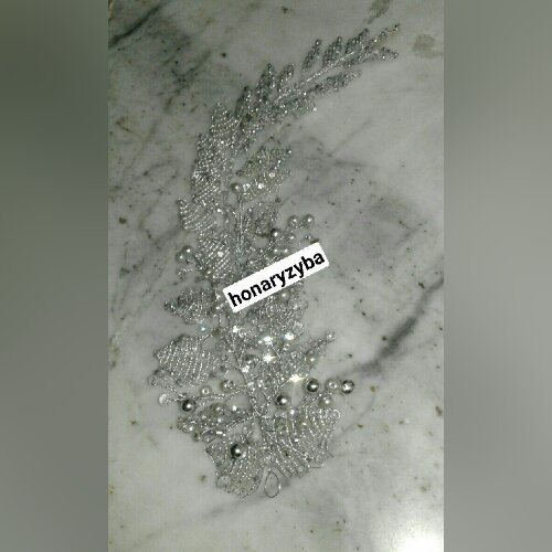 ریسه برگ منجق و کریستال و مروارید