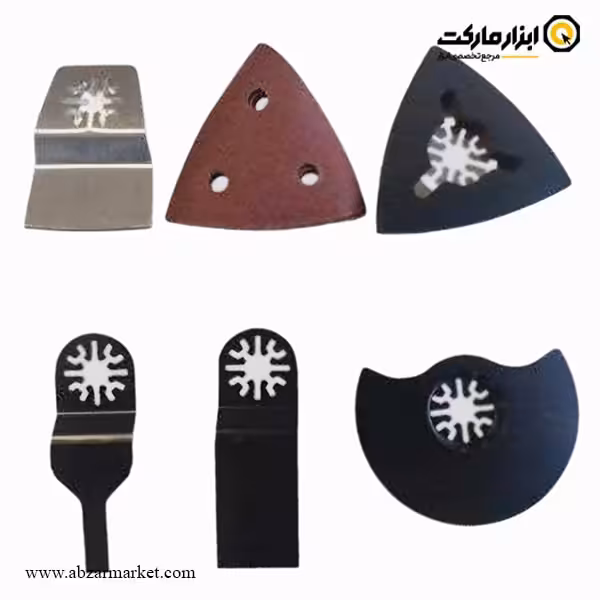 ست تیغه و سنباده فرز همه کاره محک 6 عددی مدل MFT-250