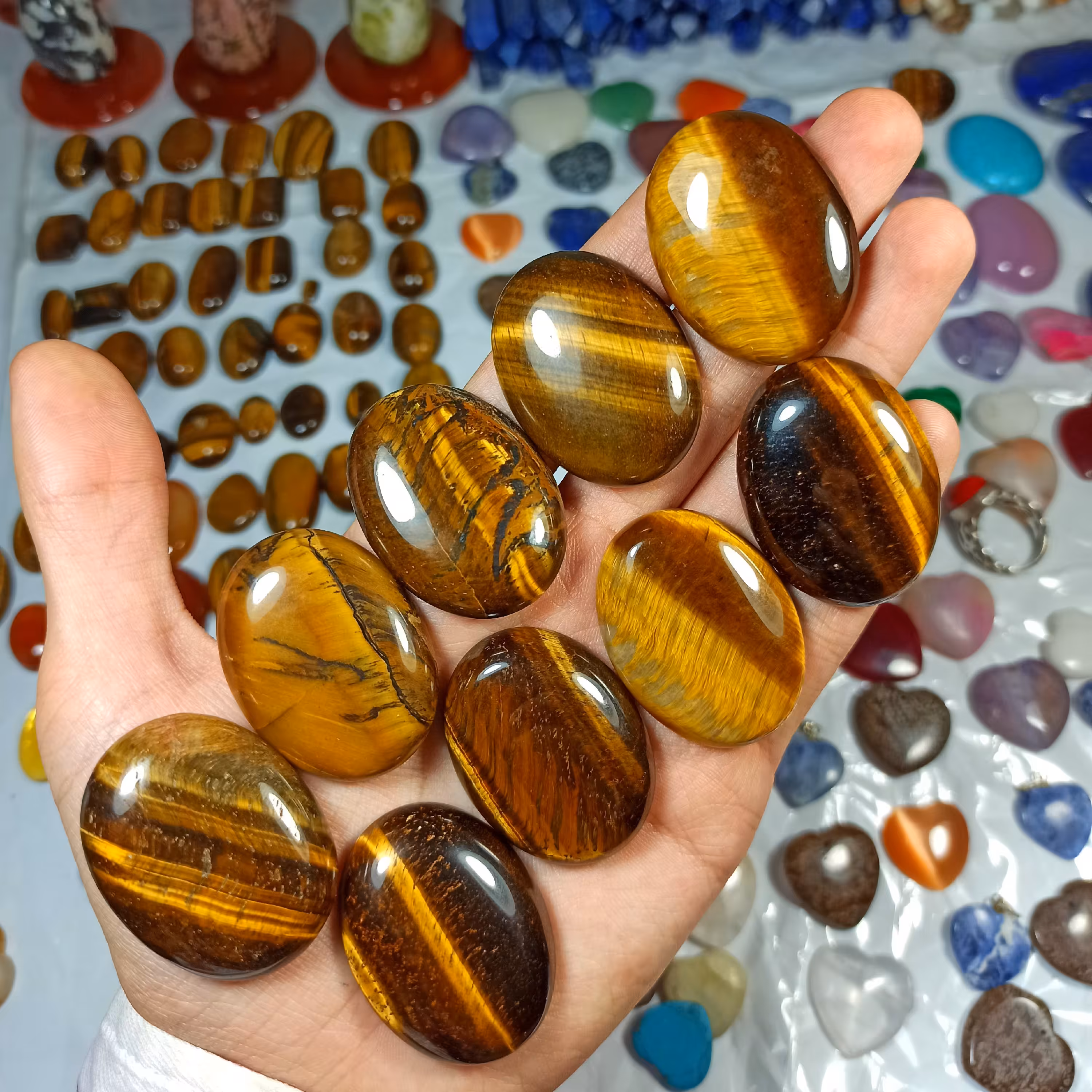 نگین چشم ببر سایز درشت