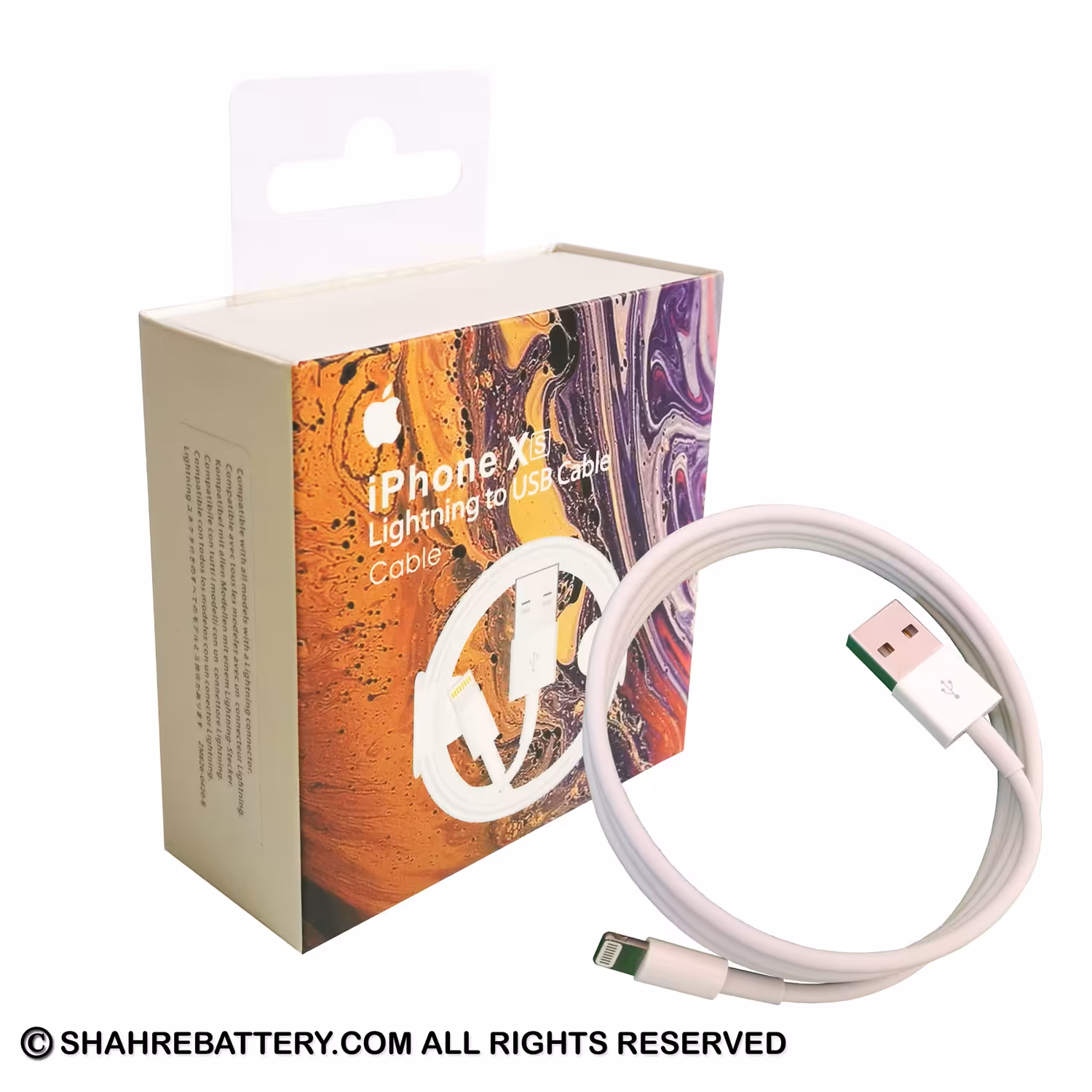 کابل اورجینال شارژ و انتقال دیتا USB به لایتنینگ آیفون