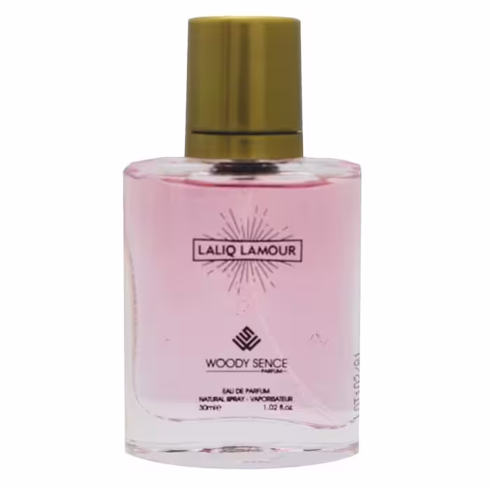 عطر جیبی زنانه وودی سنس مدل Lalique LAmour حجم 30 میلی لیتر