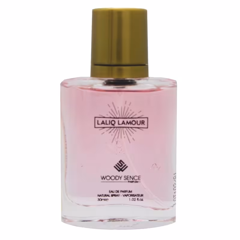 عطر جیبی زنانه وودی سنس مدل Lalique LAmour حجم 30 میلی لیتر