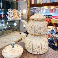 ست کتری و قوری لعابی شاهین