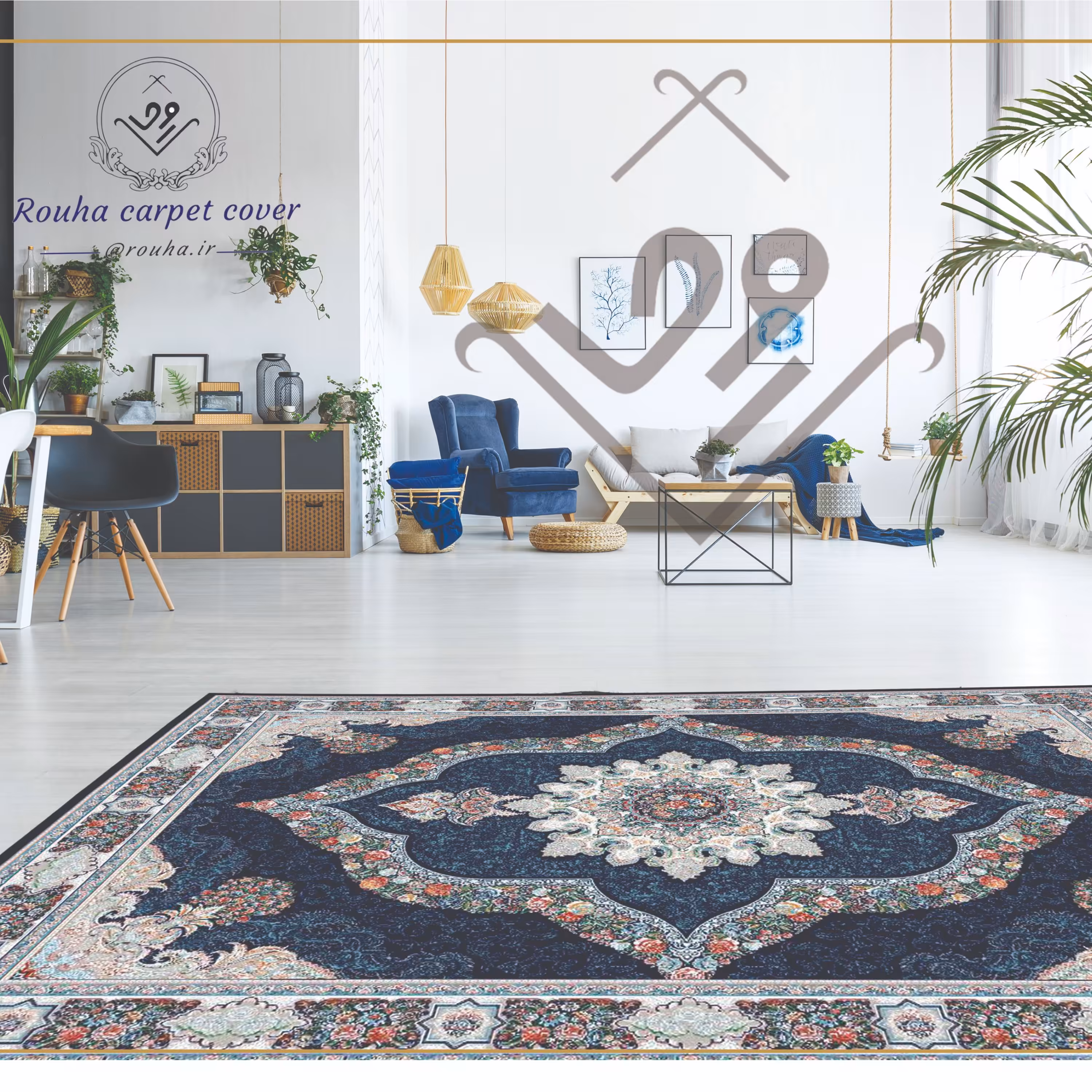 روفرشی کشدار روحا 4 متری کد IR 106