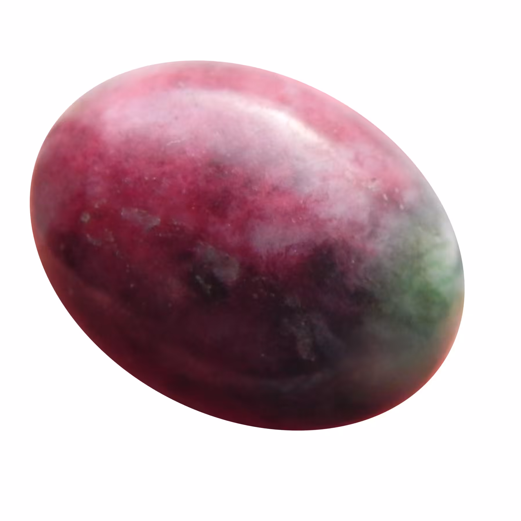 نگین عقیق پرچمی  سبز قرمز  اصل معدنی تراش بیضی دامله مناسب انگشتری کد9