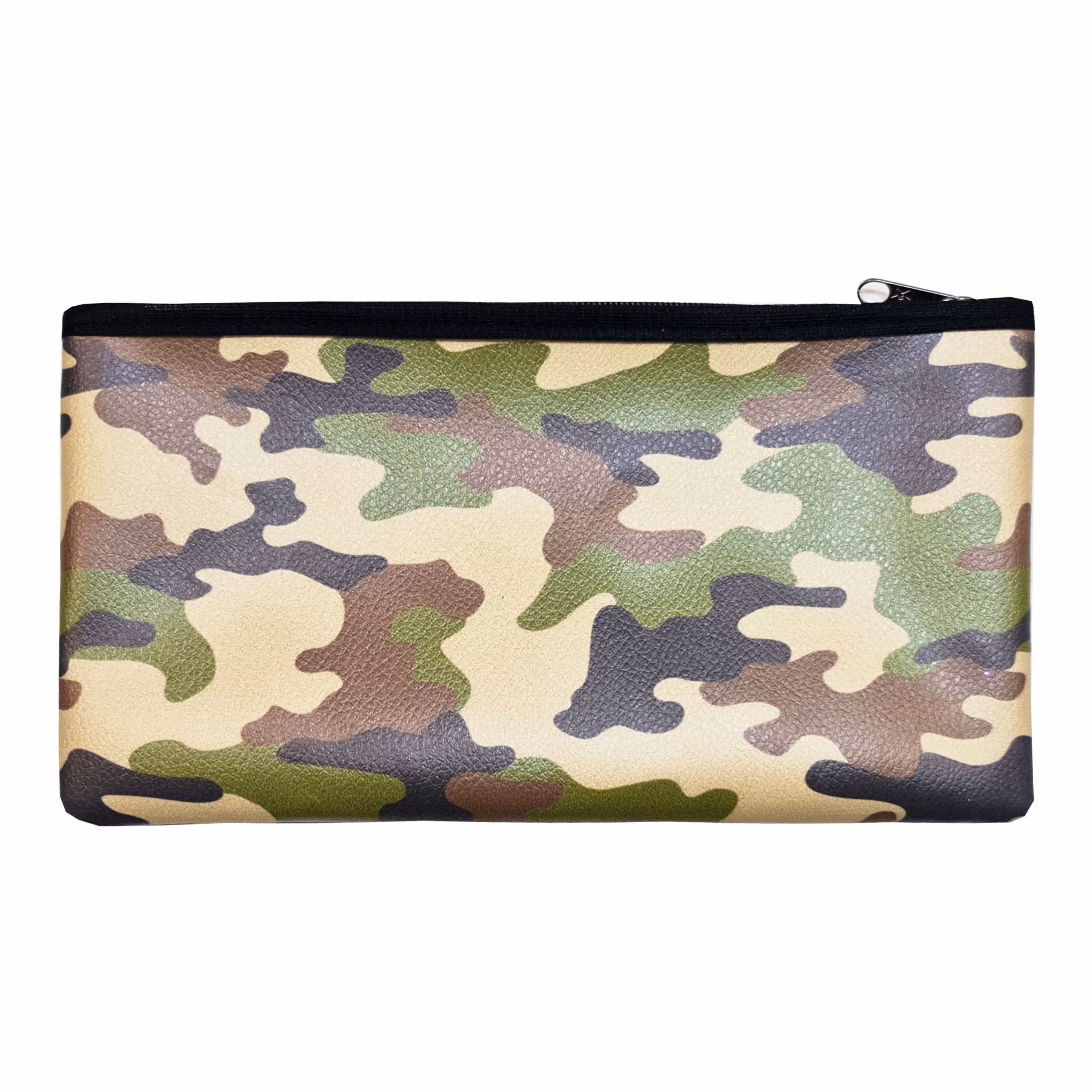 جامدادی و کیف لوازم آرایش چرم مصنوعی طرح ارتشی