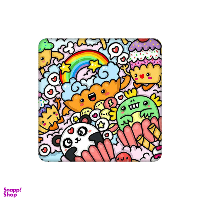 زیر لیوانی طرح کاپ کیک های خوشحال کد 3638714