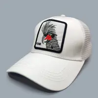 کلاه گورین سفید طرح پرنده PUNK کد 5085