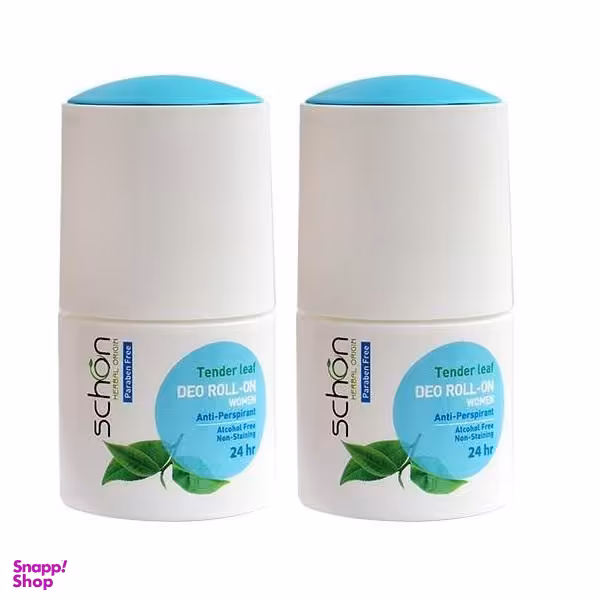 رول ضد تعریق زنانه شون (Schon) مدل Tender Leaft حجم 50 میلی‌ لیتر بسته 2 عددی