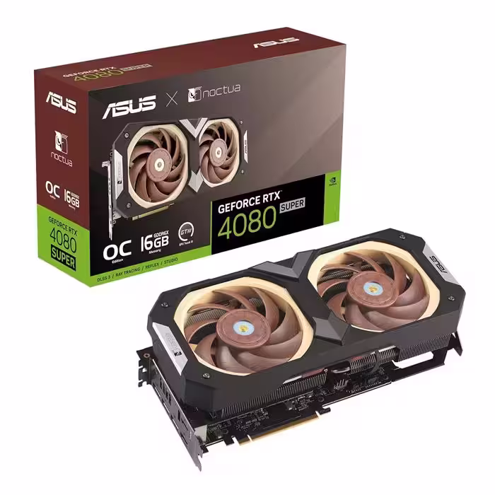 کارت گرافیک ایسوس مدل GeForce RTX 4080 SUPER GDDR6X Noctua OC Edition حافظه 16 گیگابایت
