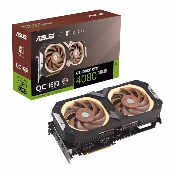 کارت گرافیک ایسوس مدل GeForce RTX 4080 SUPER GDDR6X Noctua OC Edition حافظه 16 گیگابایت