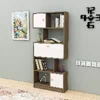 کتابخانه جادار با در لولایی 