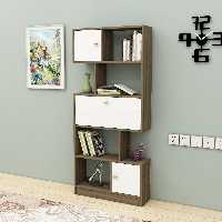 کتابخانه جادار با در لولایی 