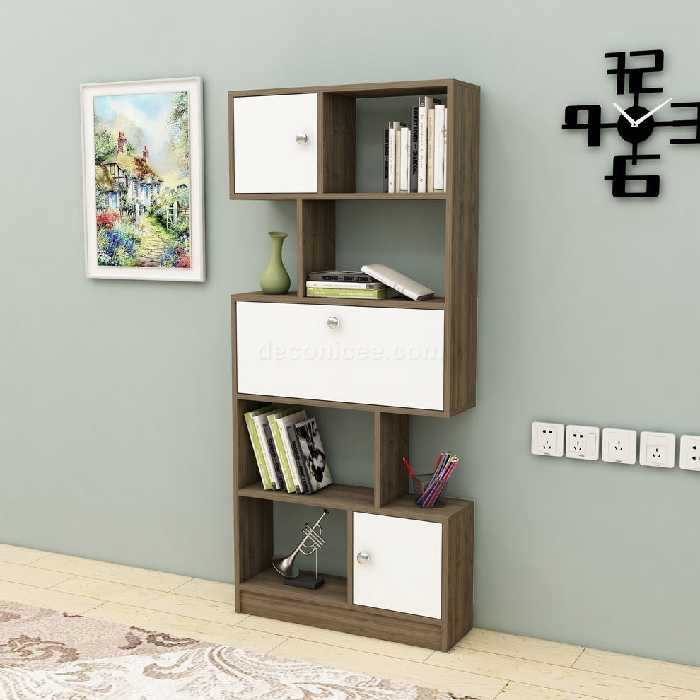 کتابخانه جادار با در لولایی 