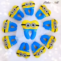 پک ده عددی گیفت نمدی دندونی مینیون