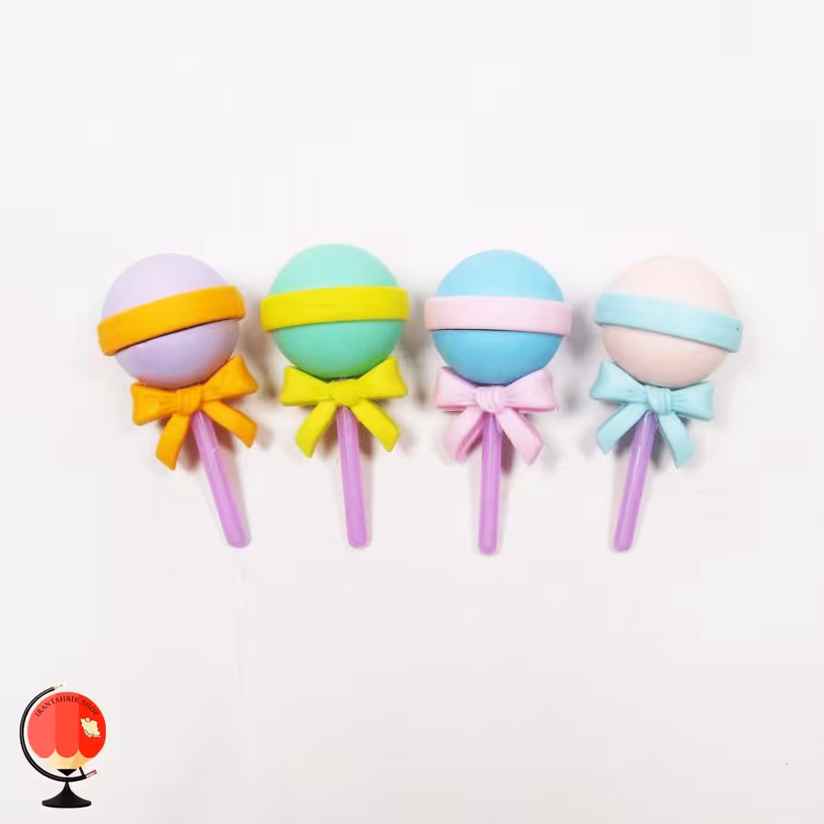 پاک کن فانتزی طرح آبنبات بسته 4 عددی