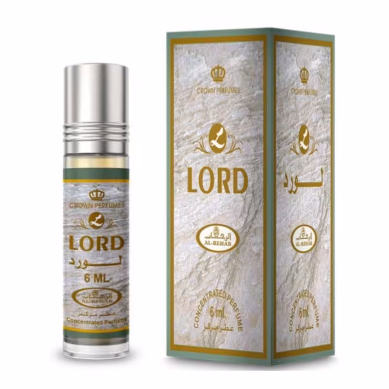 عطر عربی لورد الرحاب  حجم 6 میل مردانه و زنانه  LORD