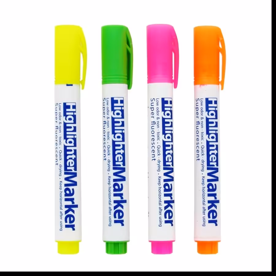 ماژیک علامت زن صدف ( هایلایت )  رنگ صورتی