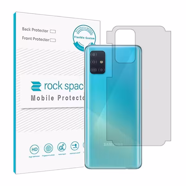 گلس محافظ پشت گوشی سامسونگ A73 مدل نانو هیدروژل شفاف برند راک اسپیس سایز M کد 22193