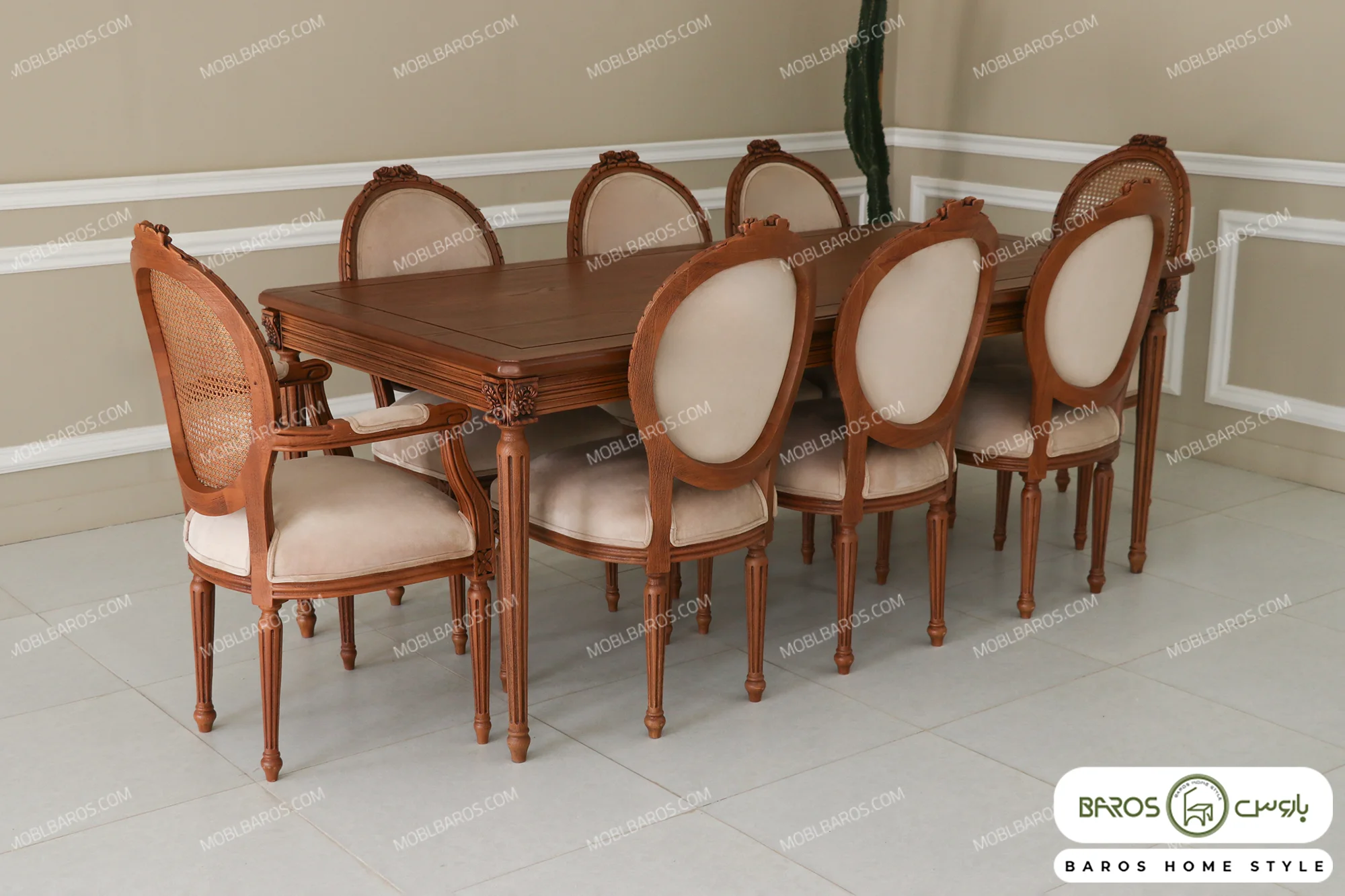 میز ناهارخوری چوبی کاجی کد 23