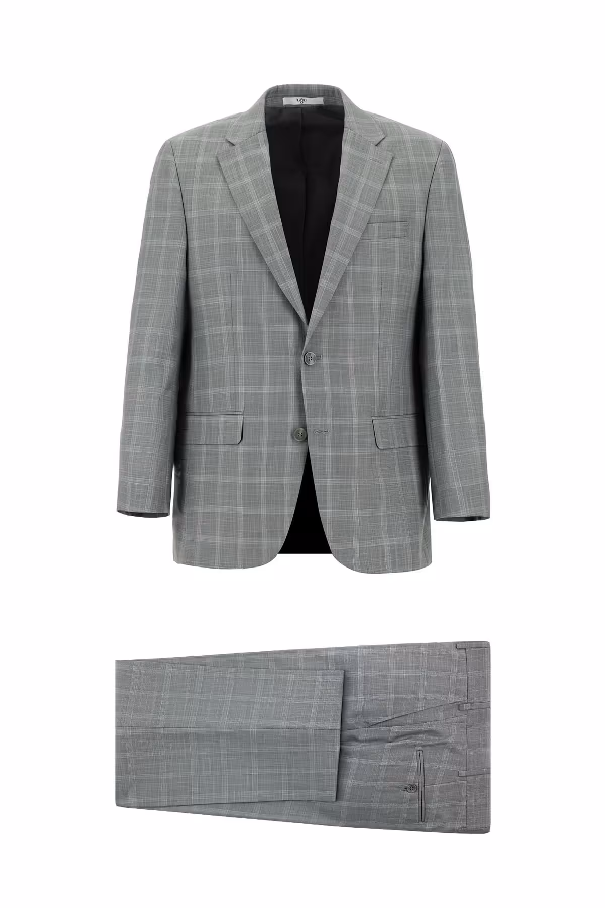 کت وشلوار خاکستری مردانه و شلوار کلاسیک اورجینال Kiğılı