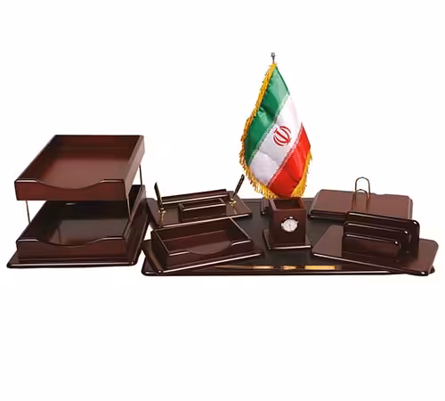 ست مدیریتی رومیزی چوبی 9 تکه کد 185