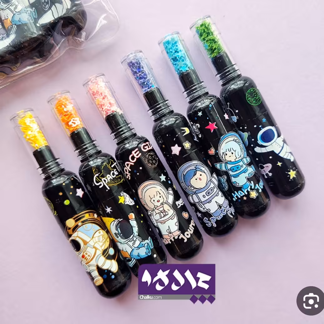 هایلایت هایلایتر کهکشانی فضا نورد بسته 6 عددی