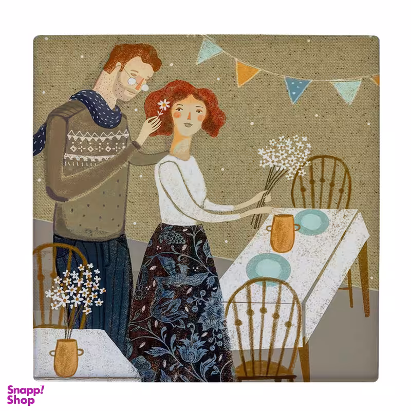 زیر لیوانی طرح نقاشی عشاق کد 5775301_4143