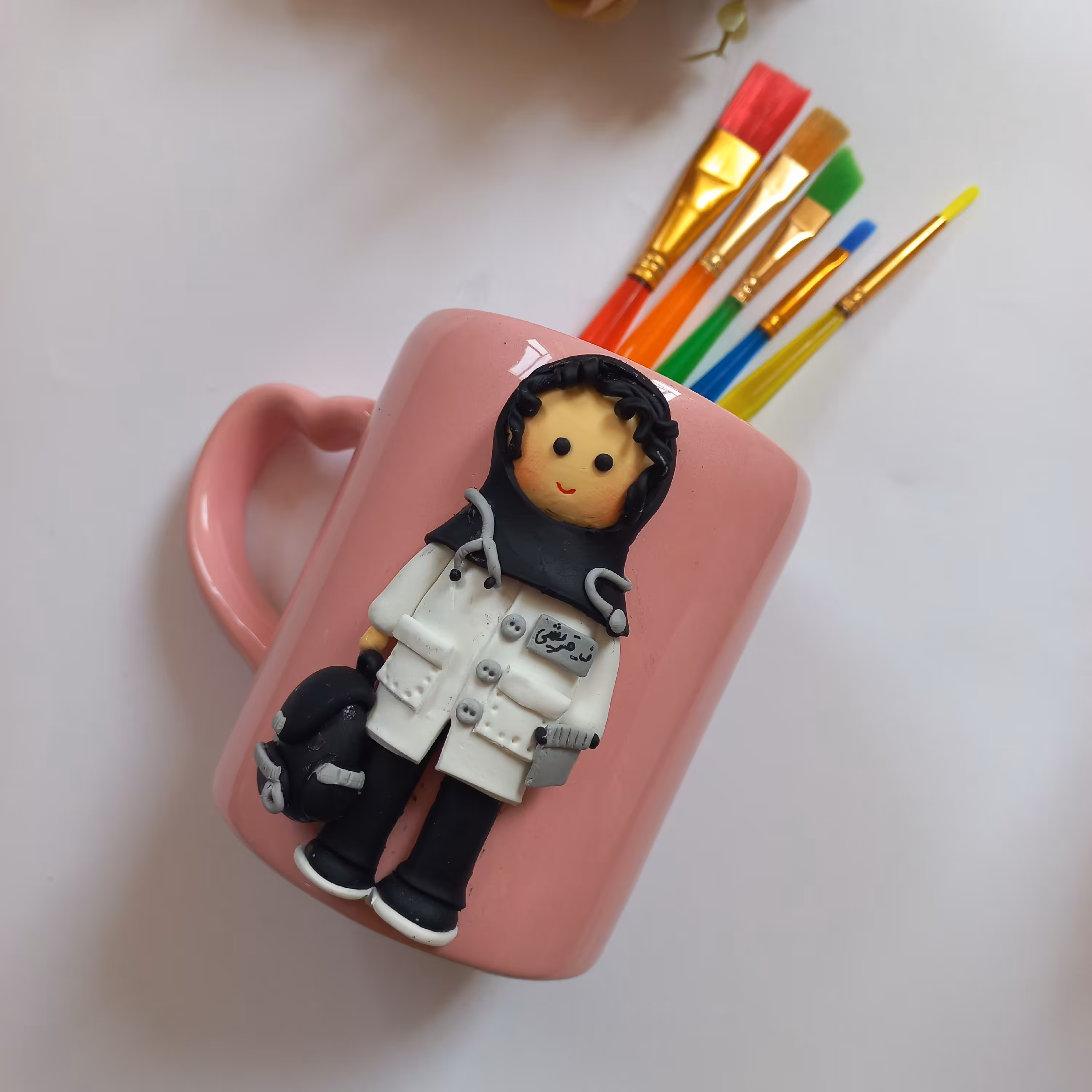 ماگ پزشک ماگ عروسکی پزشک ماگ خمیری دکتر 