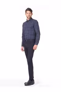شلوار آبی مردانه بافندگی KP10121008 اورجینال Kip