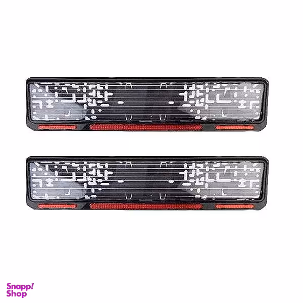 قاب پلاک خودرو مدل dan201 بسته دو عددی