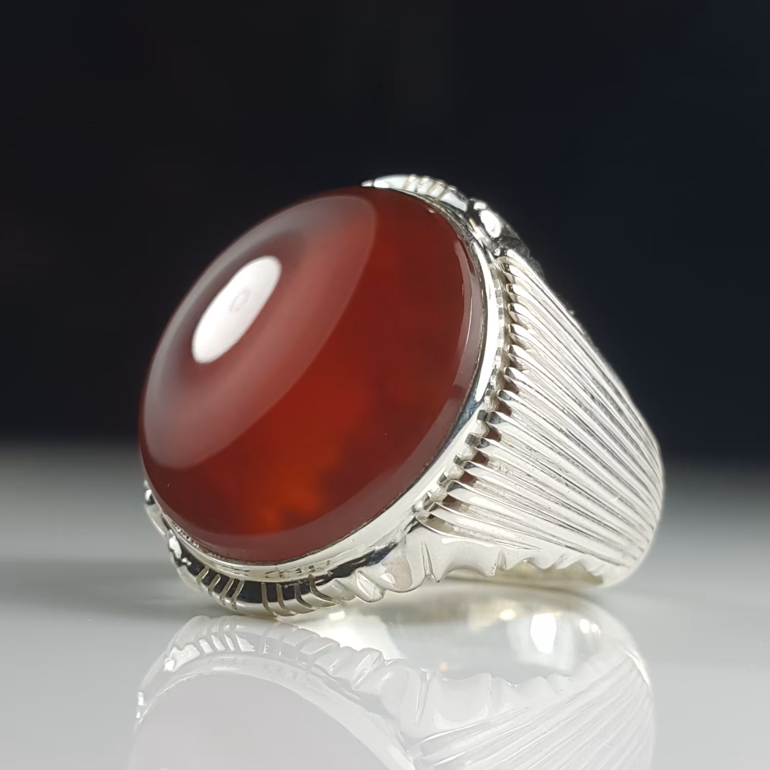 انگشتر عقیق سرخ یمنی (9)