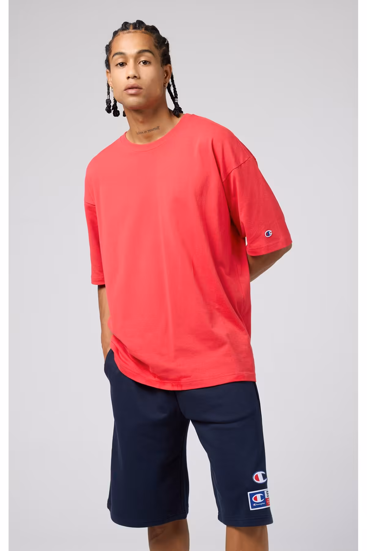 شلوارک و برمودا آبی مردانه یکپارچهسازی با سیستمعامل ورزش Champion