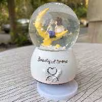 گوی برفی موزیکال عاشقانه مدل ماه