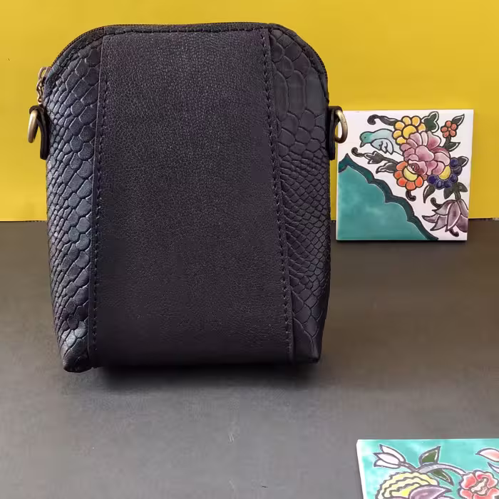 کیف چرم طبیعی دستدوز
