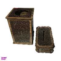 ست سطل و جا دستمال کاغذی مدل نگار-1 کد Ir-671