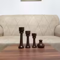 شمعدان چوبی مینیمال