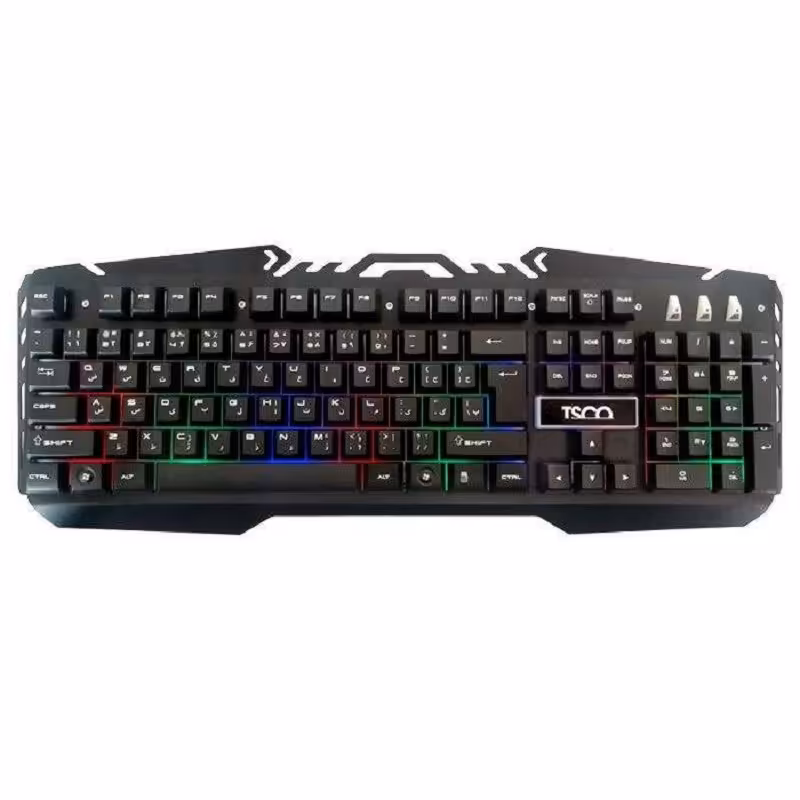 کیبورد تسکو مدل TK 8021L با حروف فارسی - کیبورد گیمینگ TSCO 8021L