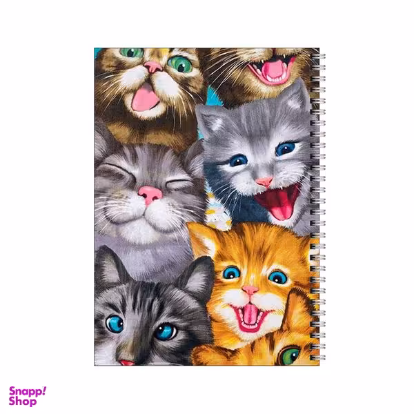 دفتر مشق 80 برگ بامبیلیپ طرح گربه های خوشحال کد 4449373