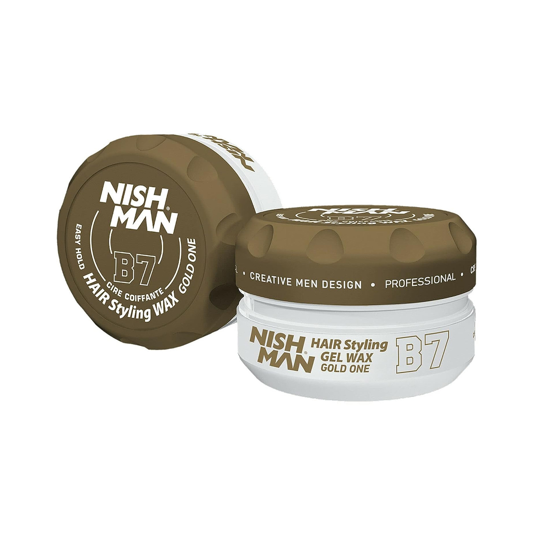 ژل واکس حالت دهنده مو نیشمن (Nishman) مدل Gold One شماره B7 حجم 150 میلی لیتر
