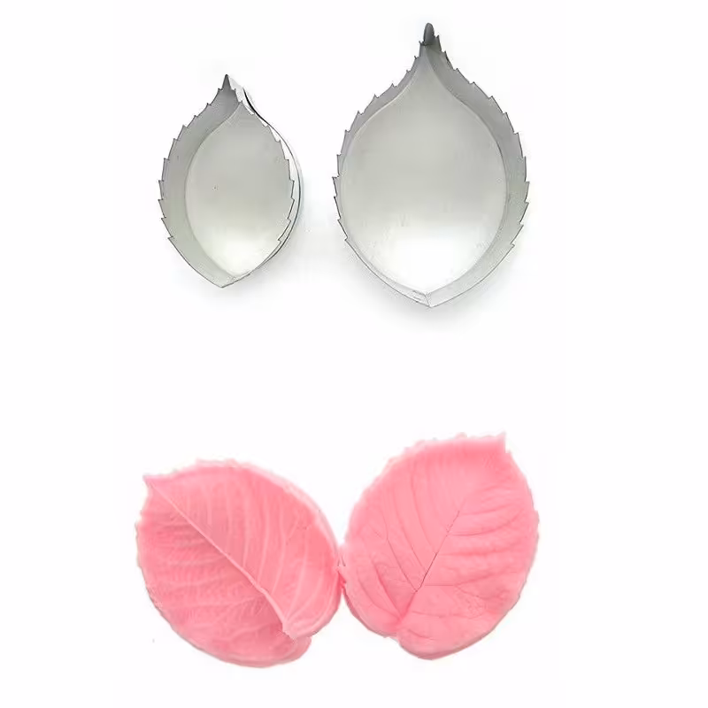 کاتر و وینر فوندانت بهگز مدل برگ گل رز مجموعه 4 عددی