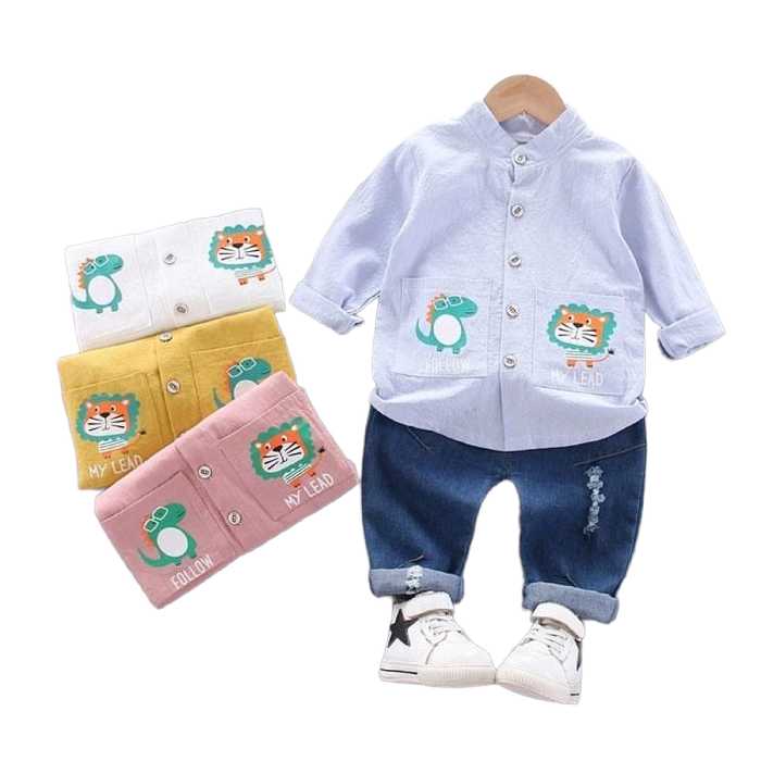 ست پیراهن و شلوار جین اصلی