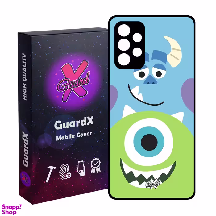 کاور گارد ایکس طرح هیولاها مدل Glass10389 مناسب برای گوشی موبایل سامسونگ Galaxy A53