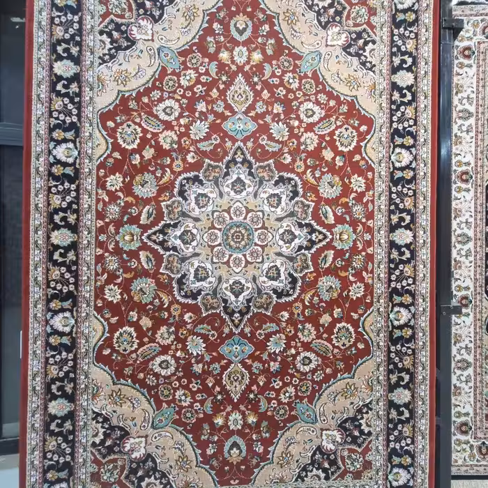 فرش پاتریس  فرش گلیم عشایری  400شانه طرح تبریز لاکی سایز 6متری