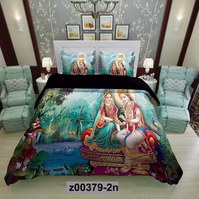 سرویس روتختی 2 نفره تنسل چاپی برندترک لند(Turk Land) z 379