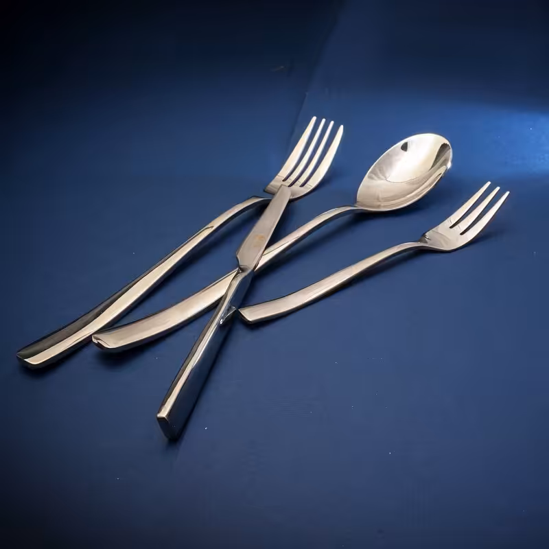 سرویس قاشق چنگال 30 نفره (157 پارچه ) تمام براق با ضخامت 4 میل برند MGS 