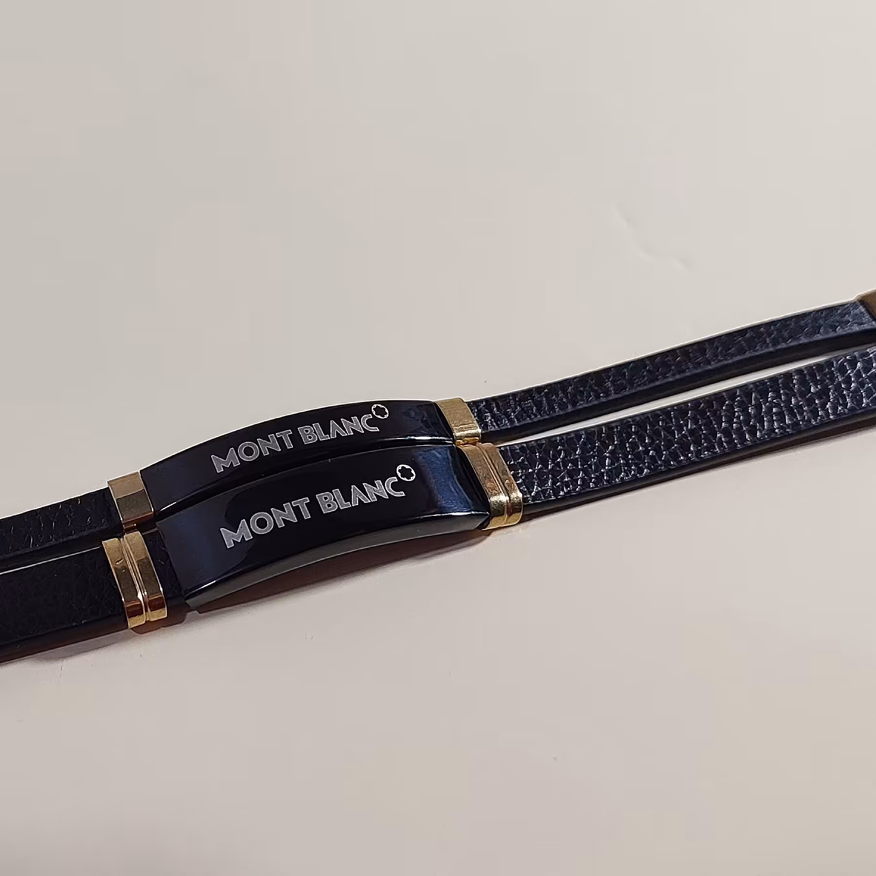 دستبند ست چرم مشکی